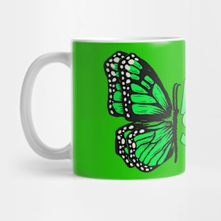 Butterfly Style Green Mug